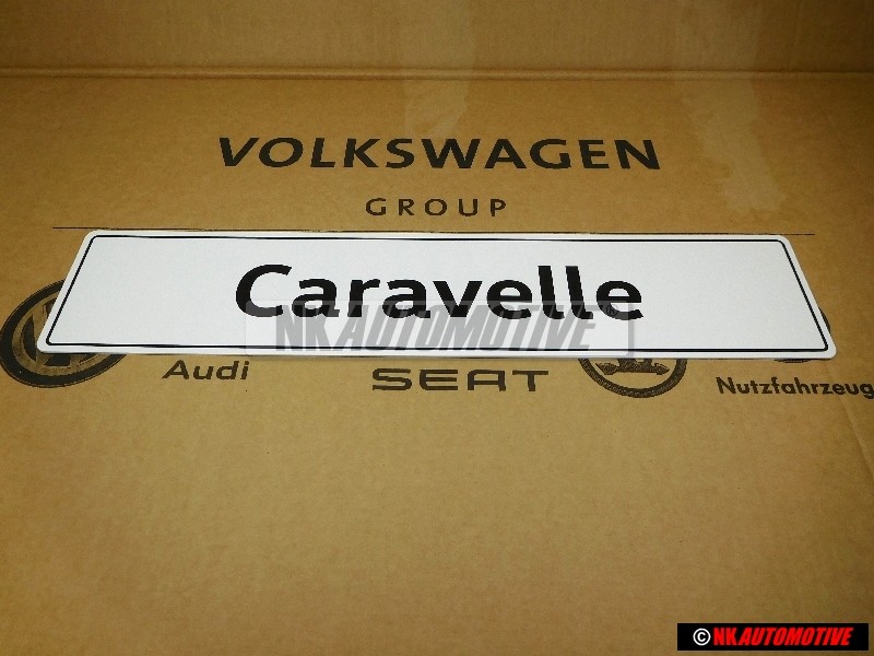 Original VW Caravelle Number Plate (Self-Adhesive) - 7H9071801A