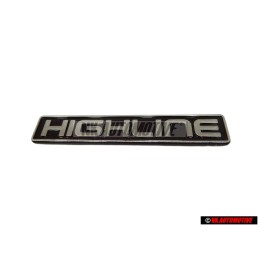 Original VW HIGHLINE Rear Boot Badge Emblem Purp. 
