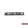 Original VW HIGHLINE Rear Boot Badge Emblem Purp. 