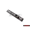 Original VW HIGHLINE Rear Boot Badge Emblem Purp. 