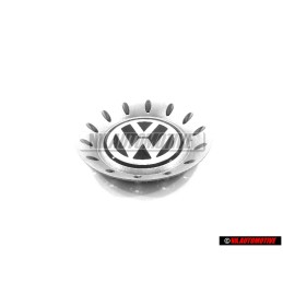 Original VW Hup Cap Brilliant Chrome/Dolomite Grey - 1C0601149B GRB