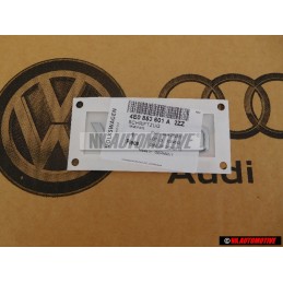 Original Audi V10 Side Badge Emblem Chrome - 4E0853601A 2ZZ