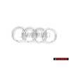 Original Audi Rings Front Grill Badge Emblem Chrome - 4K8853605 2ZZ