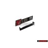 Original Audi RS5 Front Grill Badge Emblem Black Chrome Red - 8W6853736C 2ZZ
