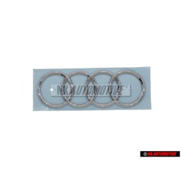 Original Audi Rings R8 Front Bonnet Hood Badge Emblem Chrome - 420853605A 2ZZ