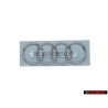 Original Audi Rings R8 Front Bonnet Hood Badge Emblem Chrome - 420853605A 2ZZ