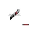 Original Audi TTRS Front Grill Badge Emblem Black Chrome Red - 8J0853736D 2ZZ