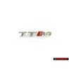Original Audi TT RS Rear Boot Badge Emblem Chrome Red - 8S0853740 2ZZ