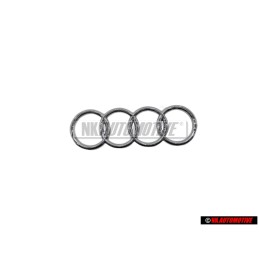 Original Audi Rings Rear Boot Badge Emblem Chrome - 8D9853742 2ZZ