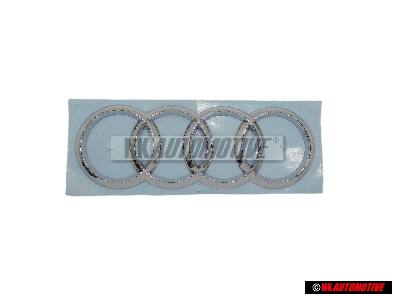 Original Audi Rings Rear Boot Badge Emblem Chrome - 8X0853742A 2ZZ
