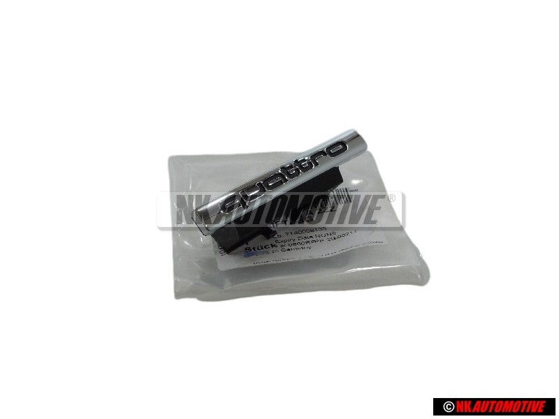 Original Audi QUATTRO Front Grill Badge Emblem Chrome - 4H0853736A 2ZZ