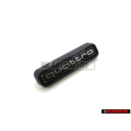 Original Audi QUATTRO Front Grill Badge Emblem Black Chrome - 4N0853736A 2ZZ