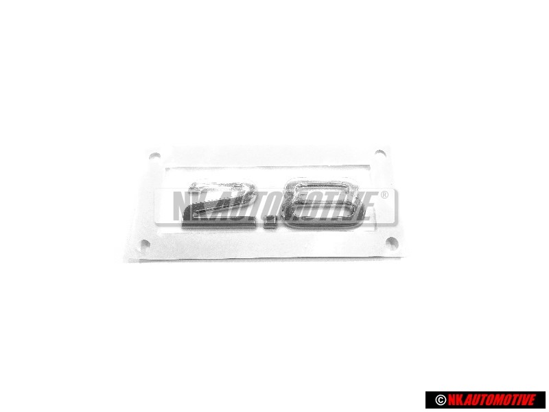Original Audi 2.8 Rear Boot Badge Emblem Chrome - 4F0853743L 2ZZ