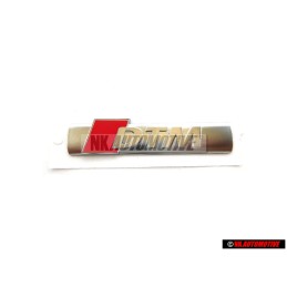 Original Audi DTM Side Badge Emblem Chrome Red - 8E0853601A