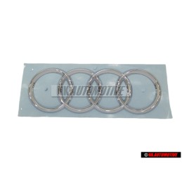 Original Audi Rings Rear Boot Badge Emblem Chrome - 8K9853742 2ZZ