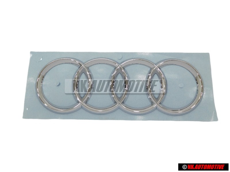Original Audi Rings Rear Boot Badge Emblem Chrome - 8K9853742 2ZZ