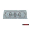 Original Audi Rings Rear Boot Badge Emblem Chrome - 8K9853742 2ZZ