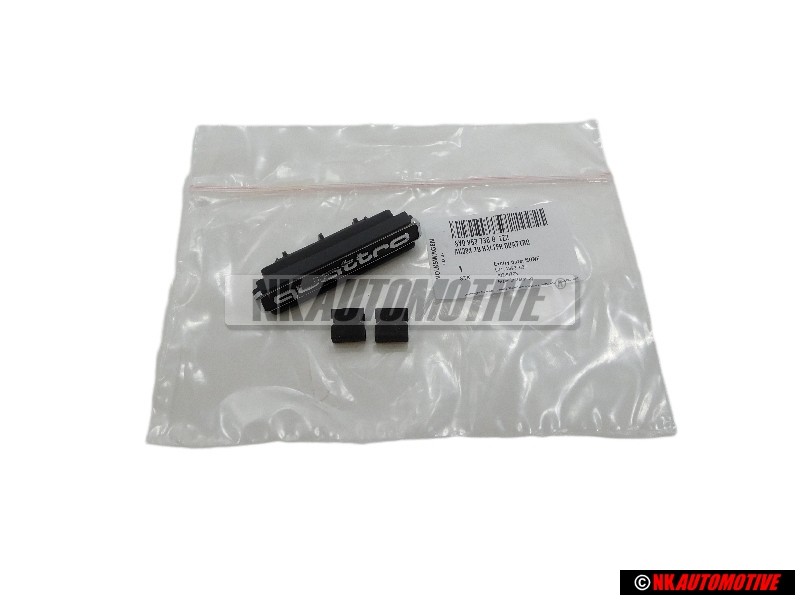 Original Audi QUATTRO Front Grill Badge Emblem Black Chrome - 8Y0853736B 2ZZ