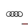 Original Audi Rings Front Grill Badge Emblem Black - 4M8071801