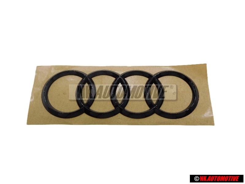 Original Audi Rings Rear Boot Badge Emblem Black - 4M8071802