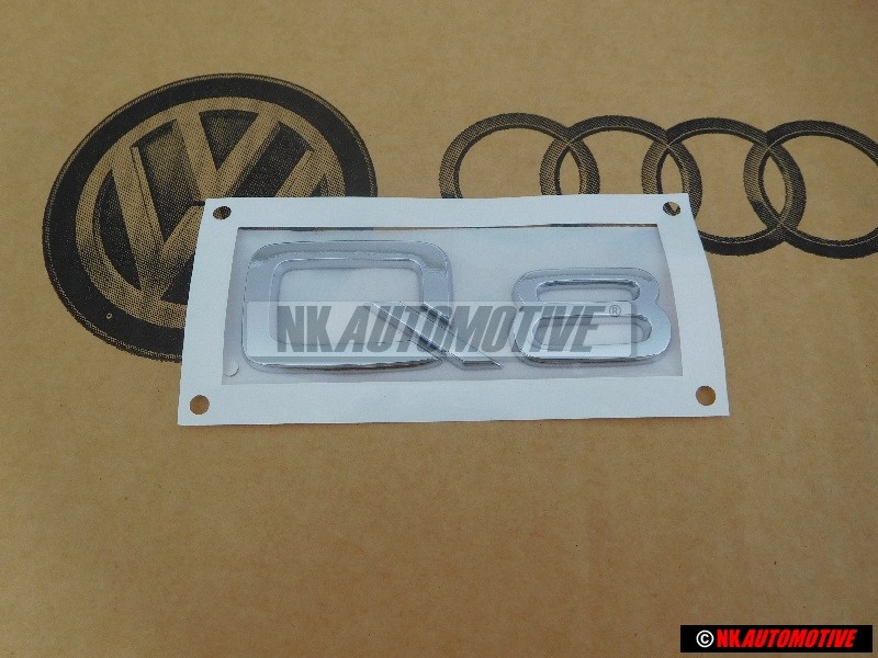 Original Audi Q8 Rear Boot Badge Emblem Chrome - 4M8853741A 2ZZ