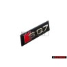 Original Audi SQ7 Front Grill Badge Emblem Black Chrome Red - 4M0853748B 2ZZ