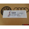 Original Audi SQ7 Rear Boot Badge Emblem Chrome Red - 4M0853735 2ZZ