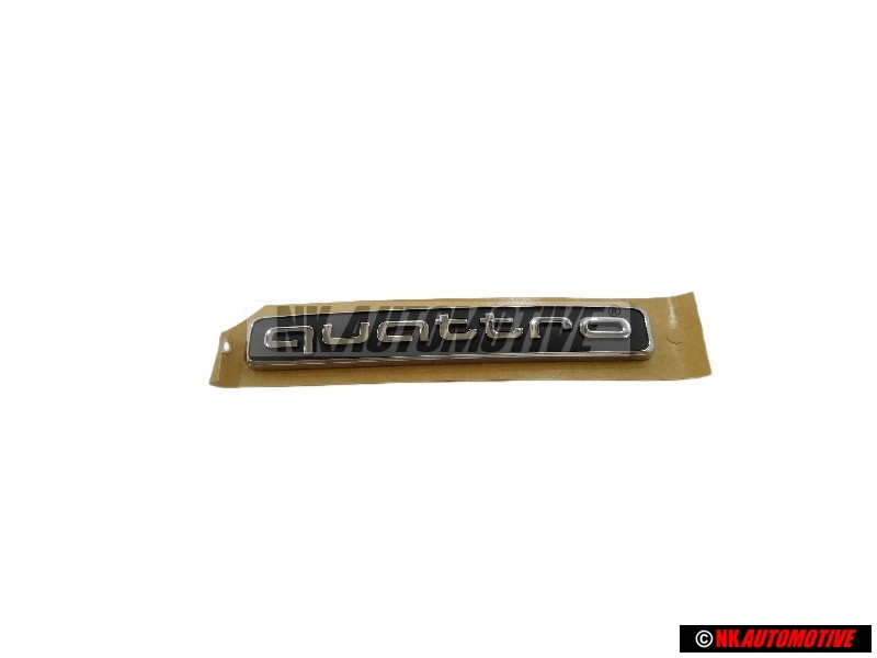 Original Audi QUATTRO Rear Boot Badge Emblem Black Chrome - 4M0853737A 2ZZ
