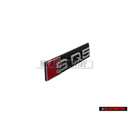 Original Audi SQ5 Front Grill Badge Emblem Black Chrome Red - 8R0853737B 2ZZ