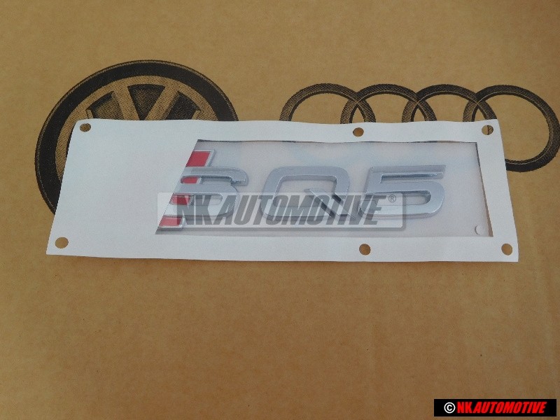 Original Audi SQ5 Rear Boot Badge Emblem Chrome Red - 8R0853735 2ZZ
