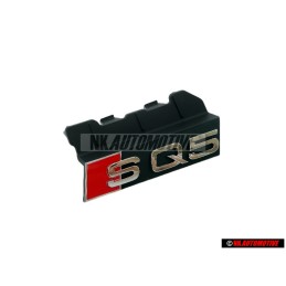 Original Audi SQ5 Front Grill Badge Emblem Black Chrome Red - 80A853736E 2ZZ