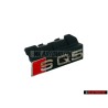 Original Audi SQ5 Front Grill Badge Emblem Black Chrome Red - 80A853736E 2ZZ