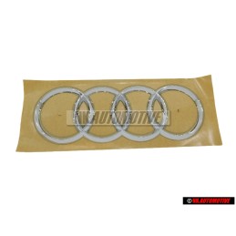 Original Audi Rings Rear Boot Badge Emblem Chrome - 4M8853742 2ZZ