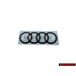 Original Audi Rings Rear Boot Badge Emblem Black - 8S0853742A T94