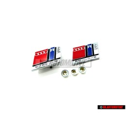 Original Audi SET Front Grill & Rear Boot Badge Emblem - RS2