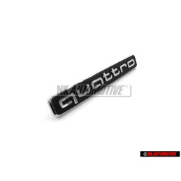 Original Audi QUATTRO Front Grill Badge Emblem Black Chrome - 4K0853736A 9B9