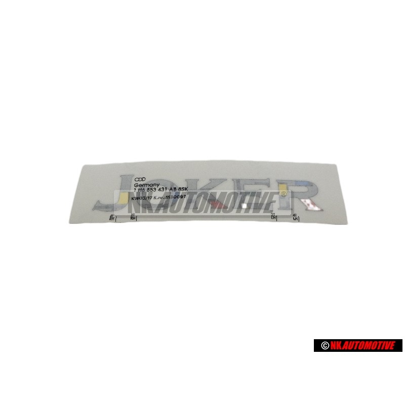 Original VW Decorative Film Multicolour - 1H6853431AB8SK