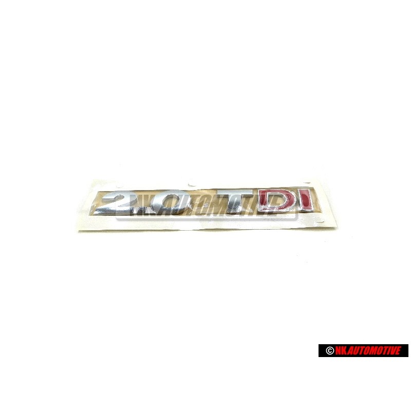 Original VW 2.0 TDI Rear Boot Badge Emblem Chrome Red - 5N0853675N GQF