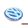 Original VW Front Bonnet Hood Badge Emblem Chrome Blue - 1C0853617 39A