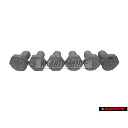 6x Original VW Hexagon Bolt - N 01023820