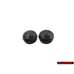 2x Original VW Wiper Arm Shaft Nut Cover Cap Black - 133955435