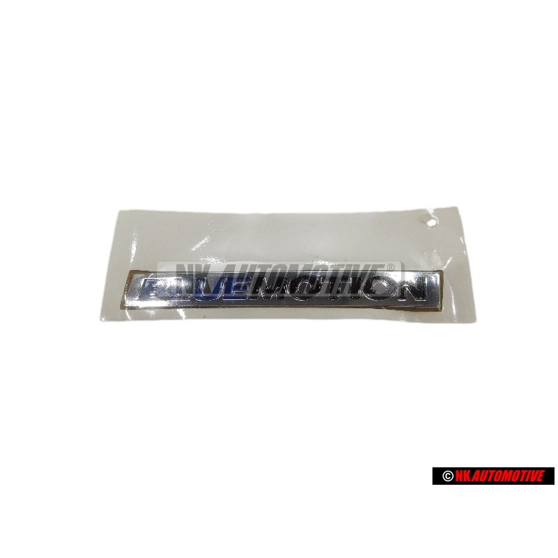 Original VW BLUE MOTION Rear Trunk Boot Badge Emblem Chrome - 5G0853675AAAFM