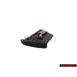 Original Audi End Cap Satin Black - 4A0853113 01C