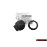 Original VW Clamp. Sleeve W/ Hinged Cover Satin Black - 1K0919341L 9B9