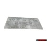 Original VW Data Plate For Tyre Pressure - 7L6010443M