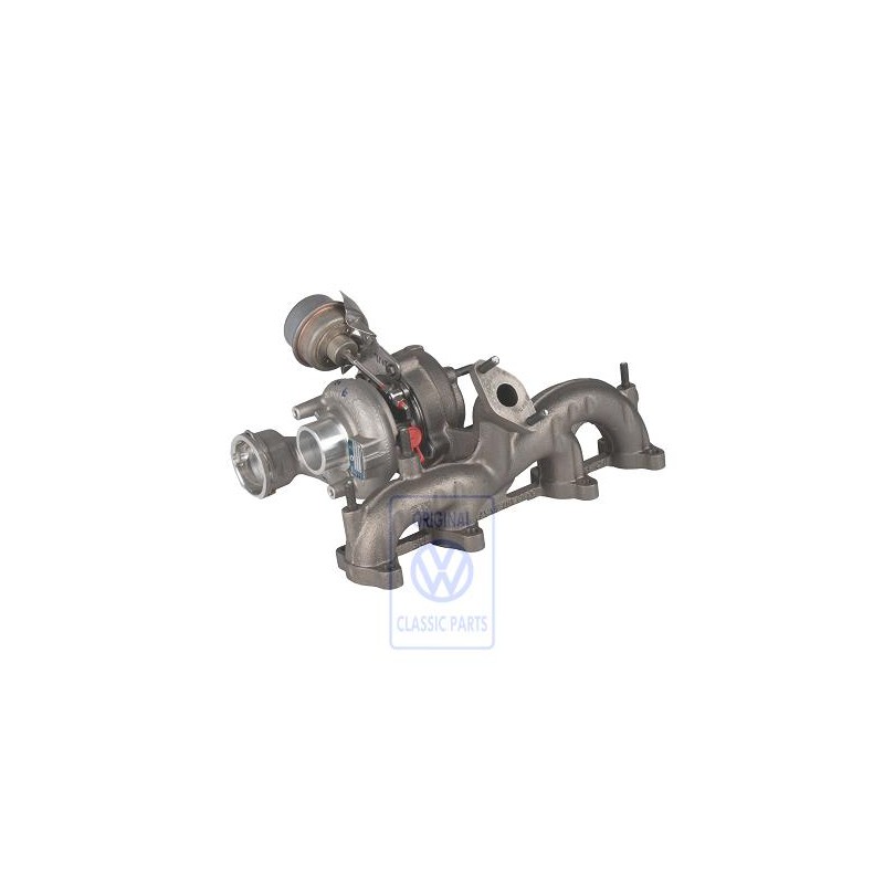 Original VW Exhaust Manifold With Turbo- Charger - 038253056F