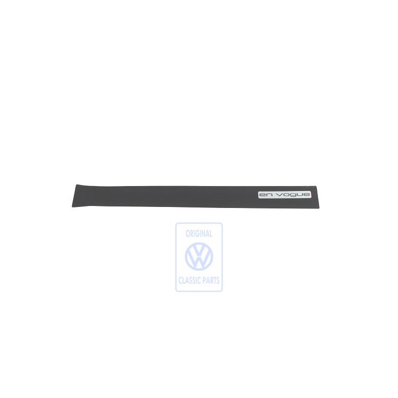 Original VW Entry Strip Protective Foil With Lettering Black - 1C0853805A 6DA