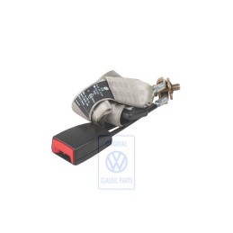 Original VW Lap Belt And Belt Lock Satin Black/Beige - 1C0857487B HTJ
