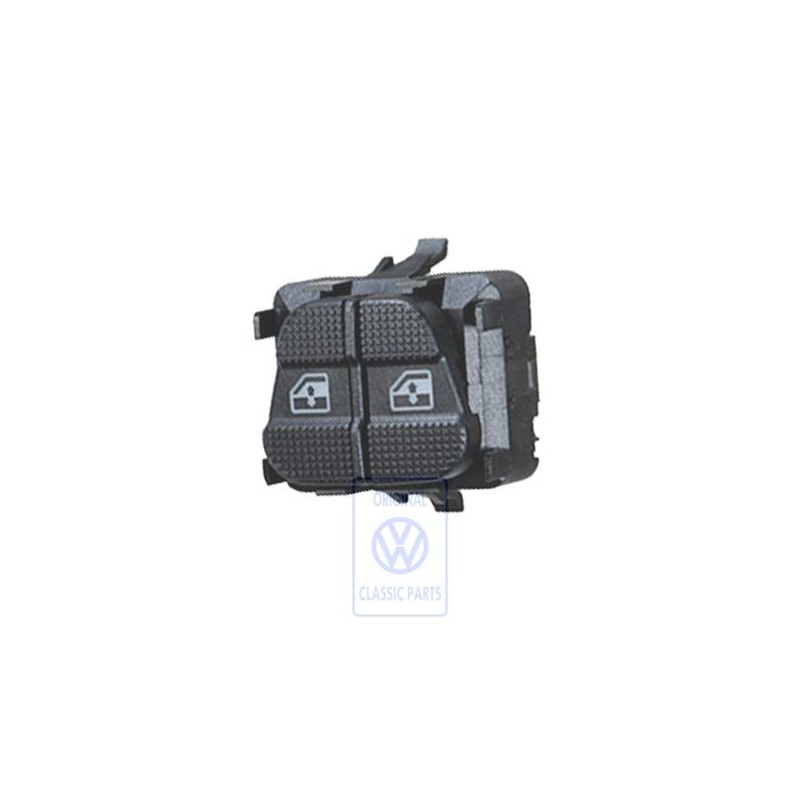 Original VW Switch For Electric Window Regulator Satin Black - 1E2959855 01C