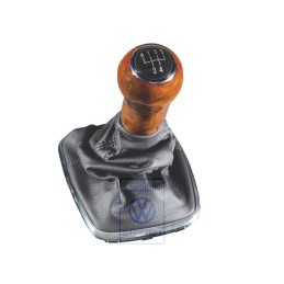 Original VW Gearstick Knobwood With Boot For Gearstick Lever - 1J0711113BLMBH